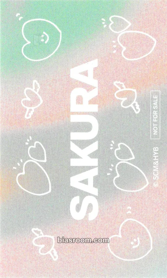 Sakura 2023 Japan Special Cafe Photocard - LE SSERAFIM - LE SSERAFIM K-pop photocard
