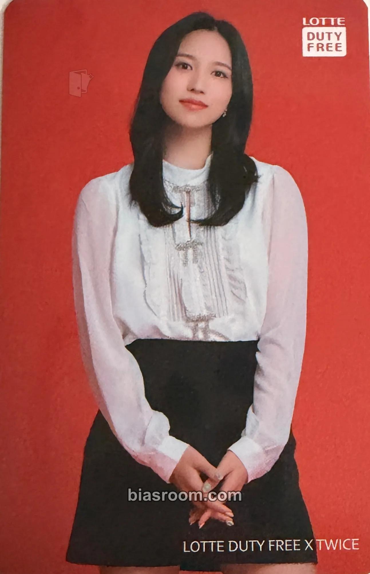 Mina TWICE x Lotte Duty Free Family Premier Photocard - TWICE - TWICE K-pop photocard