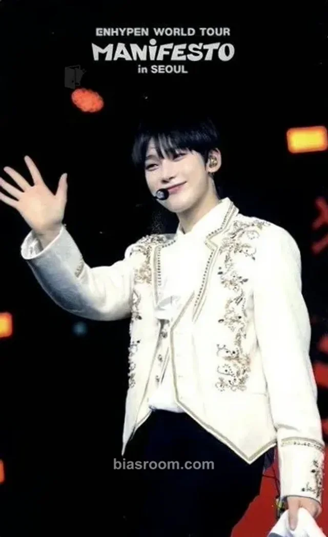 ENHYPEN - Sunoo - ENHYPEN WORLD TOUR <MANIFESTO> in SEOUL Other pob (pre-order benefit) weverse global shop (wvg) transparent