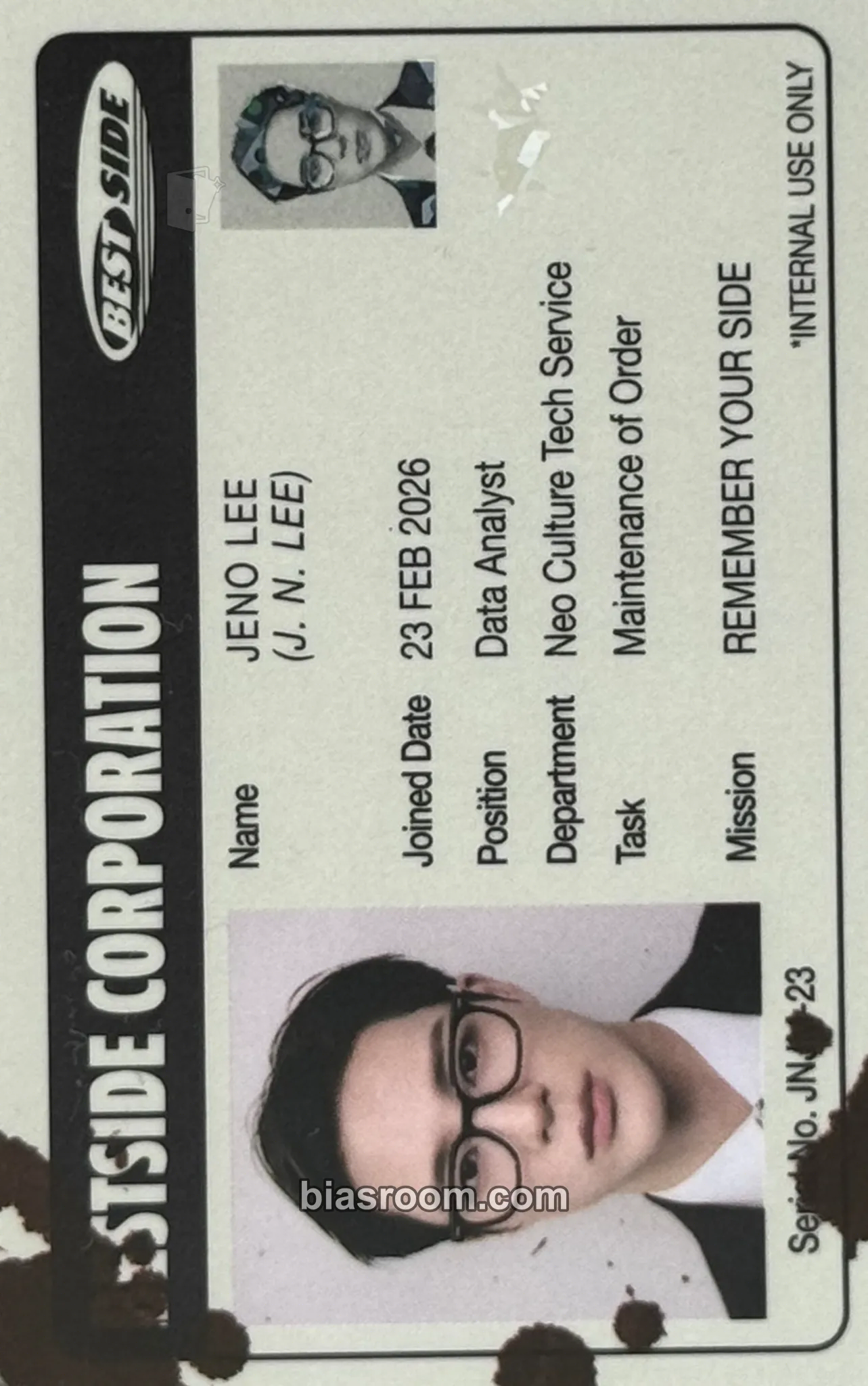 Jeno BOTH SIDES (JNJM unit) Photocard - NCT - NCT K-pop photocard