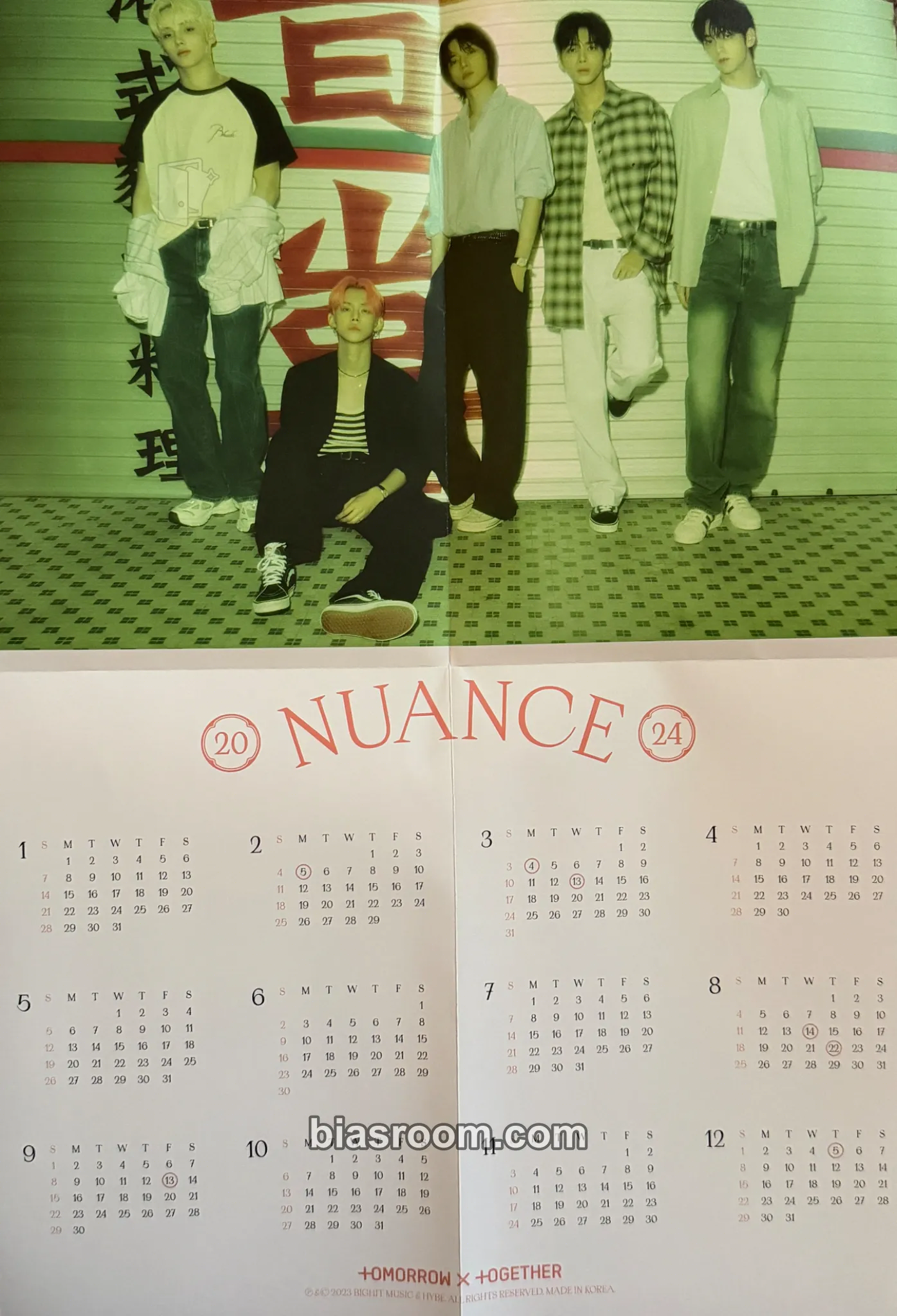 Season's Greetings 2024 Photocard - TOMORROW X TOGETHER - TOMORROW X TOGETHER K-pop photocard