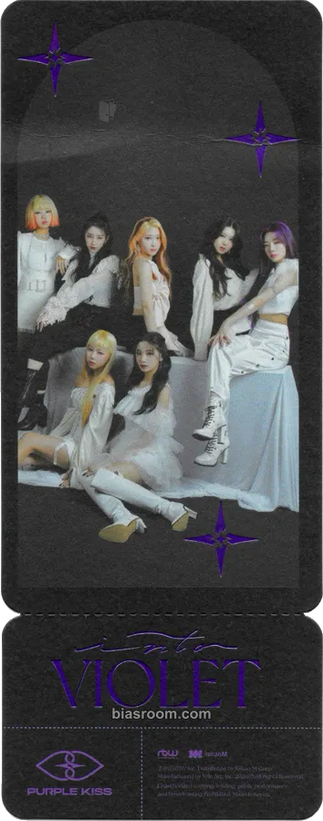 INTO VIOLET Photocard - PURPLE KISS - PURPLE KISS K-pop photocard