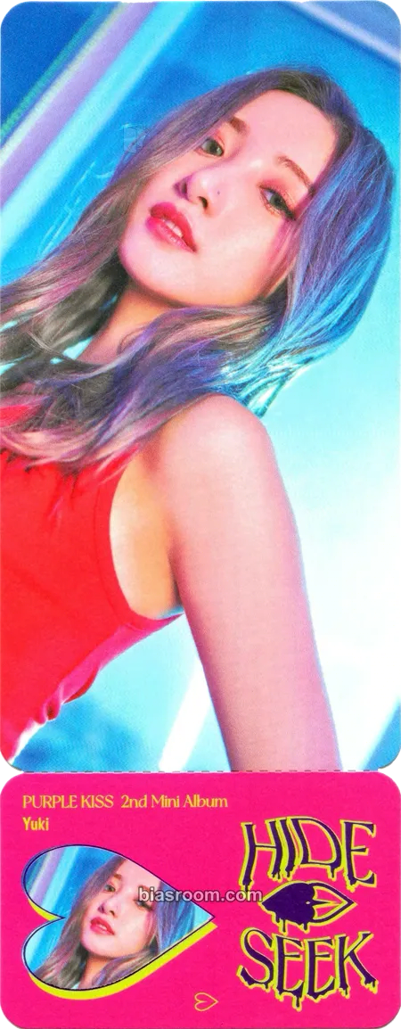 Yuki HIDE & SEEK Photocard - PURPLE KISS - PURPLE KISS K-pop photocard