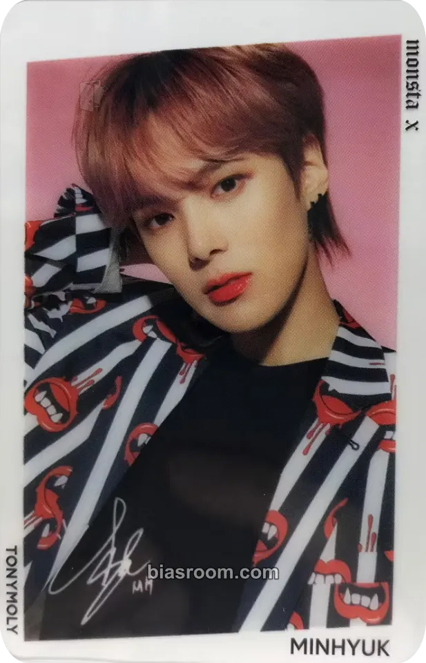 Minhyuk Monsta X x Tonymoly Collaboration Photocard - MONSTA X - MONSTA X K-pop photocard