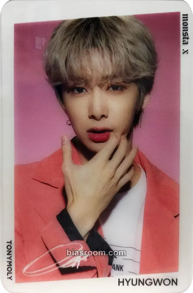Hyungwon Monsta X x Tonymoly Collaboration Photocard - MONSTA X - MONSTA X K-pop photocard