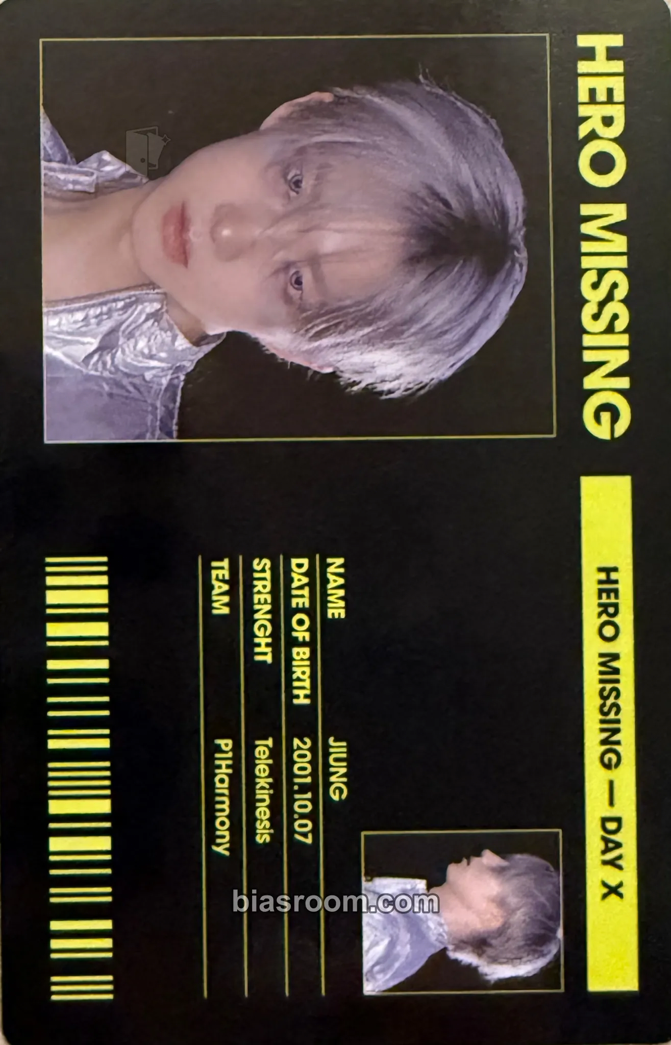 Jiung UNIQUE Photocard - P1Harmony - P1Harmony K-pop photocard