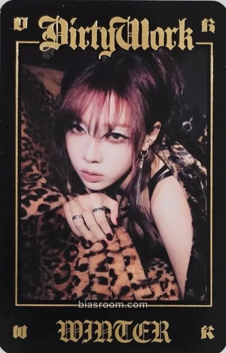 Winter Dirty Work MD Events (All) Photocard - aespa - aespa K-pop photocard