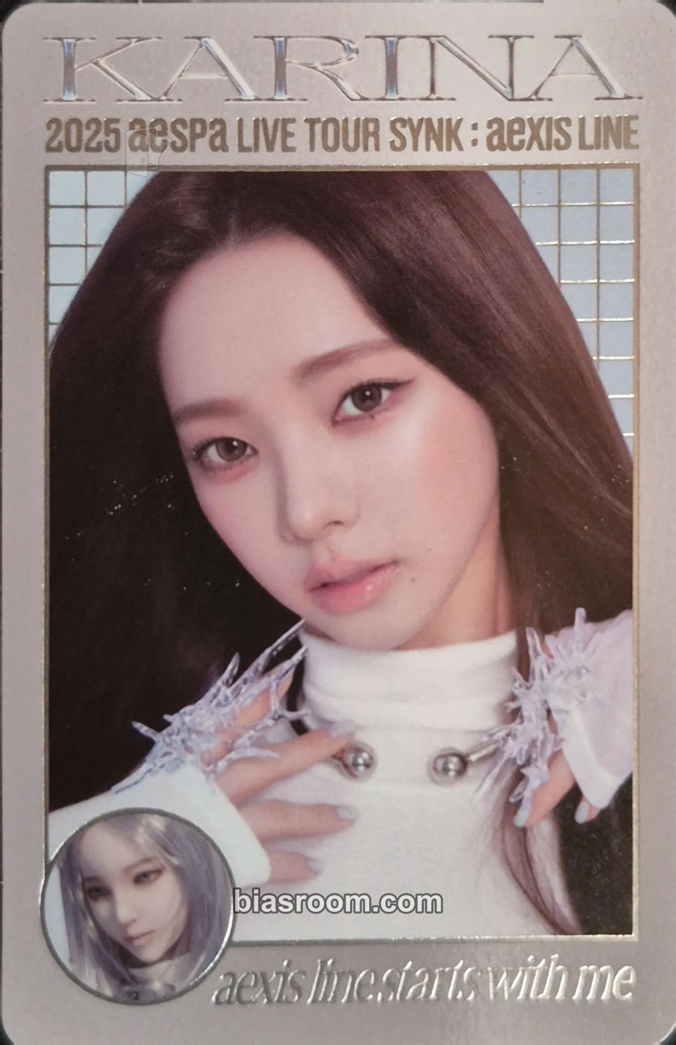 Karina SYNK : aeXIS LINE Photocard - aespa - aespa K-pop photocard