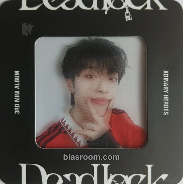 Xdinary Heroes - Gaon - Deadlock Album frame photocard film photo pob (pre-order benefit) transparent/translucent non-standard size