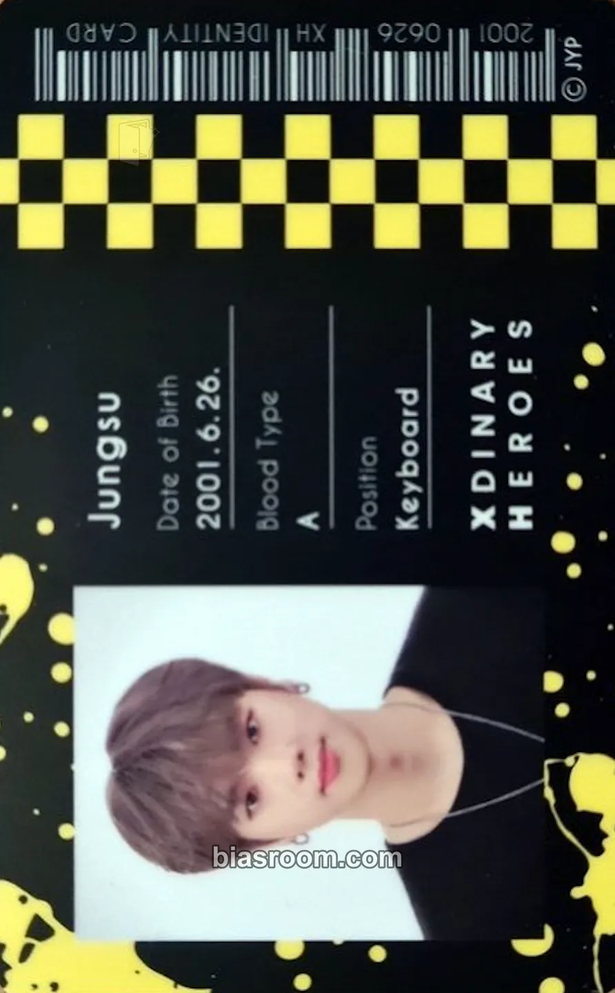 Jungsu Happy Death Day Photocard - Xdinary Heroes - Xdinary Heroes K-pop photocard