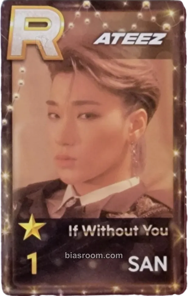 San SUPERSTAR × ATEEZ Photocard - ATEEZ - ATEEZ K-pop photocard