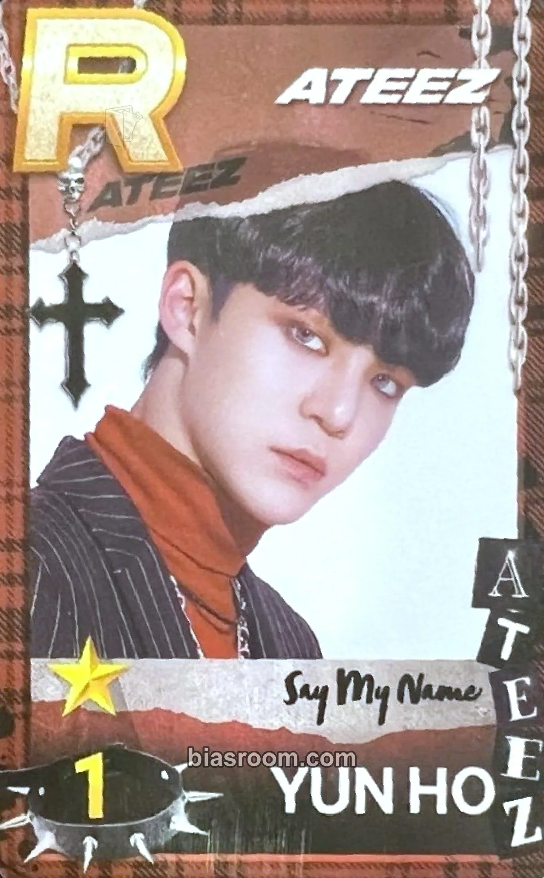 Yunho SUPERSTAR × ATEEZ Photocard - ATEEZ - ATEEZ K-pop photocard