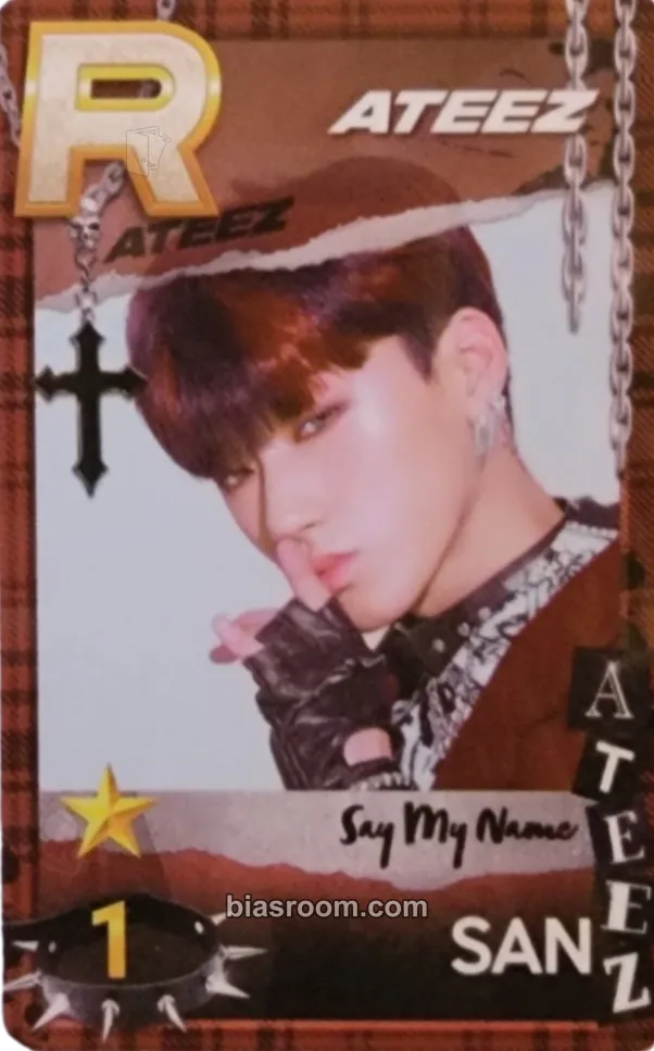 San SUPERSTAR × ATEEZ Photocard - ATEEZ - ATEEZ K-pop photocard