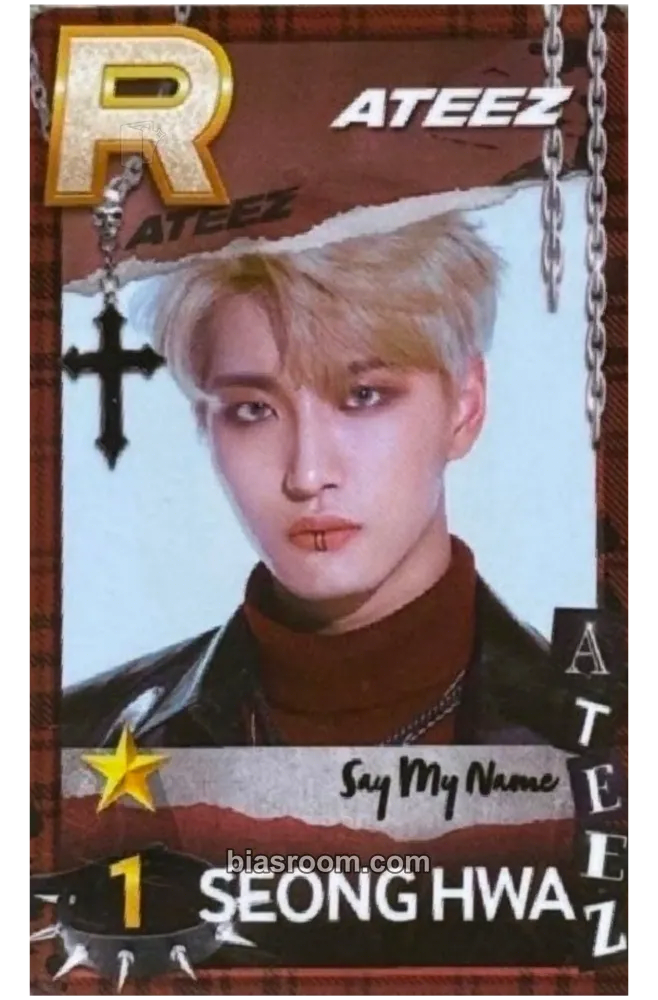 Seonghwa SUPERSTAR × ATEEZ Photocard - ATEEZ - ATEEZ K-pop photocard