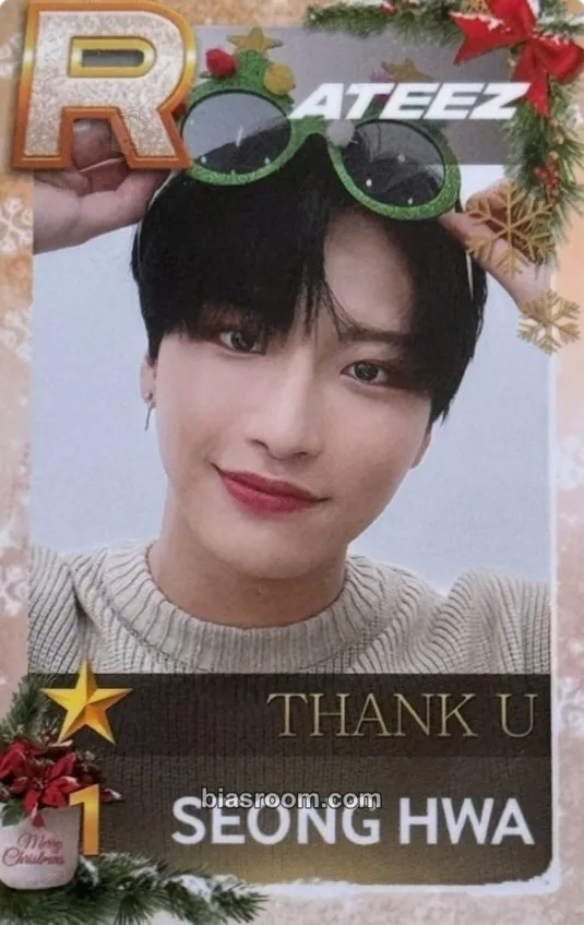 Seonghwa SUPERSTAR × ATEEZ Photocard - ATEEZ - ATEEZ K-pop photocard