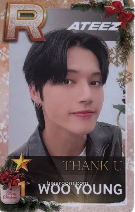 Wooyoung SUPERSTAR × ATEEZ Photocard - ATEEZ - ATEEZ K-pop photocard