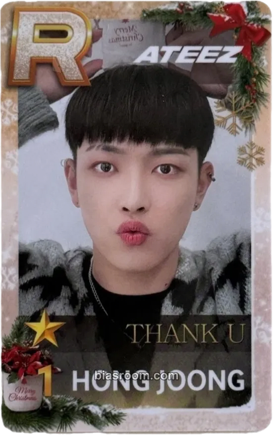 Hongjoong SUPERSTAR × ATEEZ Photocard - ATEEZ - ATEEZ K-pop photocard