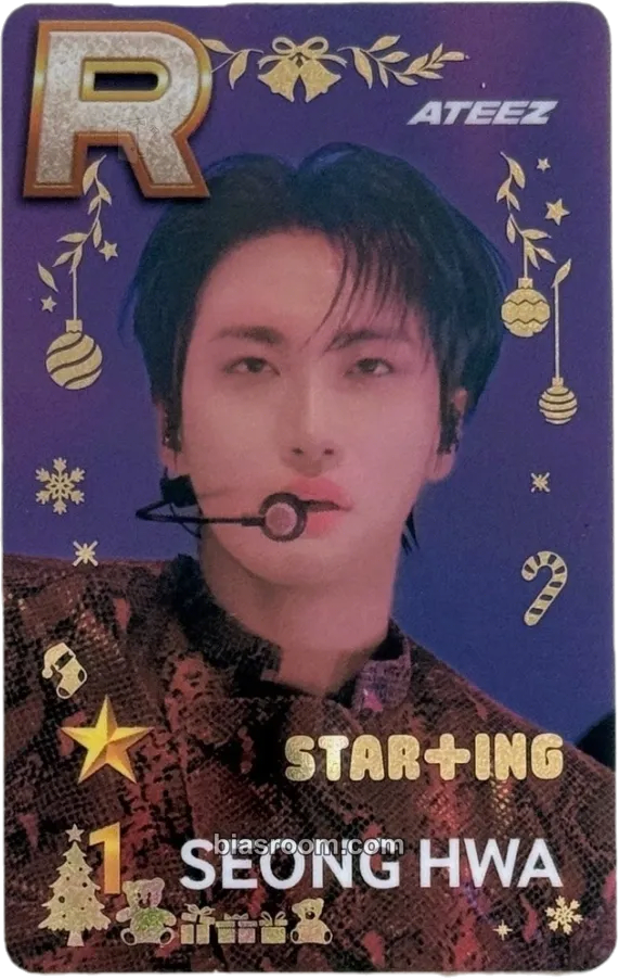 Seonghwa SUPERSTAR × ATEEZ Photocard - ATEEZ - ATEEZ K-pop photocard