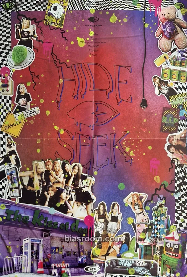 HIDE & SEEK Photocard - PURPLE KISS - PURPLE KISS K-pop photocard