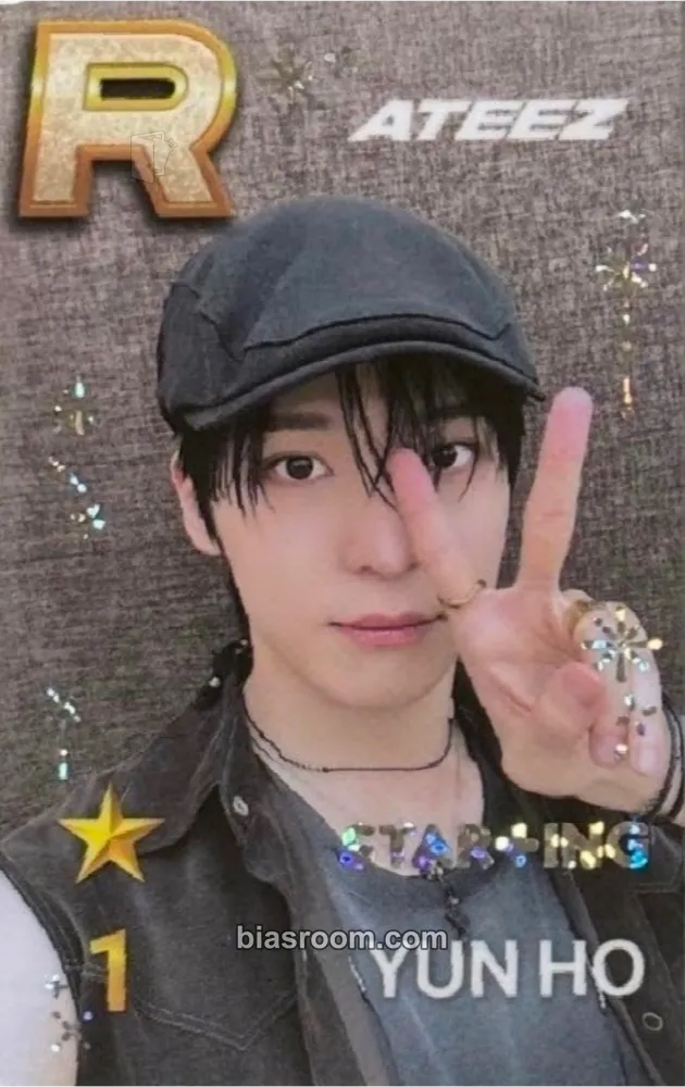 Yunho SUPERSTAR × ATEEZ Photocard - ATEEZ - ATEEZ K-pop photocard