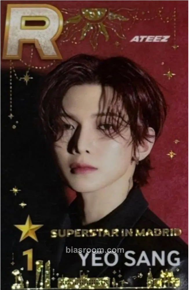 Yeosang SUPERSTAR × ATEEZ Photocard - ATEEZ - ATEEZ K-pop photocard
