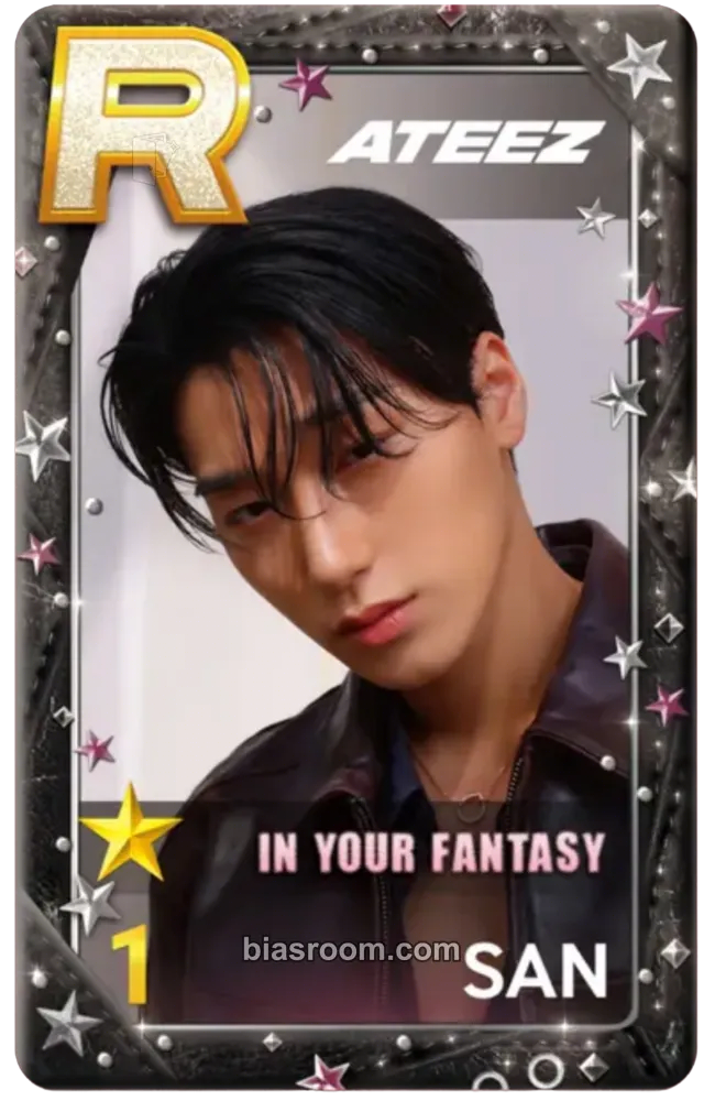 San SUPERSTAR × ATEEZ Photocard - ATEEZ - ATEEZ K-pop photocard