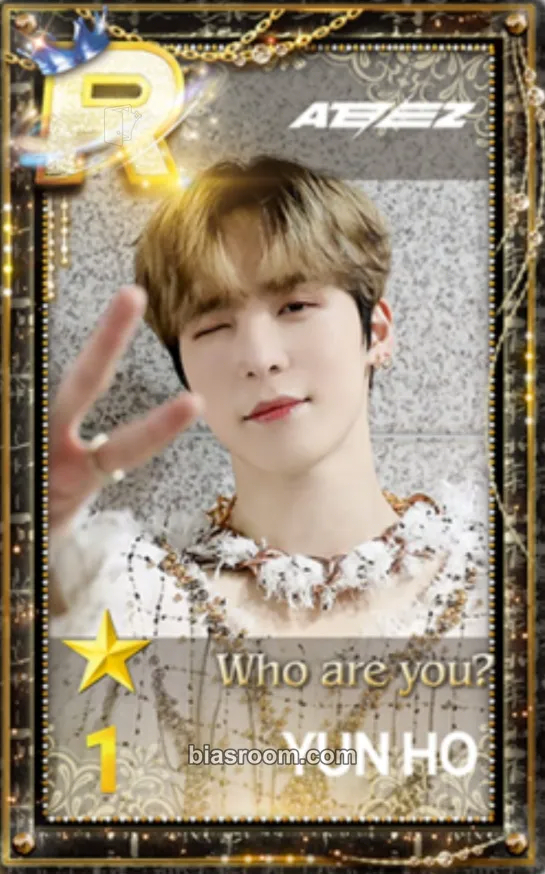 Yunho SUPERSTAR × ATEEZ Photocard - ATEEZ - ATEEZ K-pop photocard