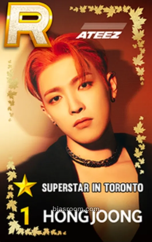 Hongjoong SUPERSTAR × ATEEZ Photocard - ATEEZ - ATEEZ K-pop photocard