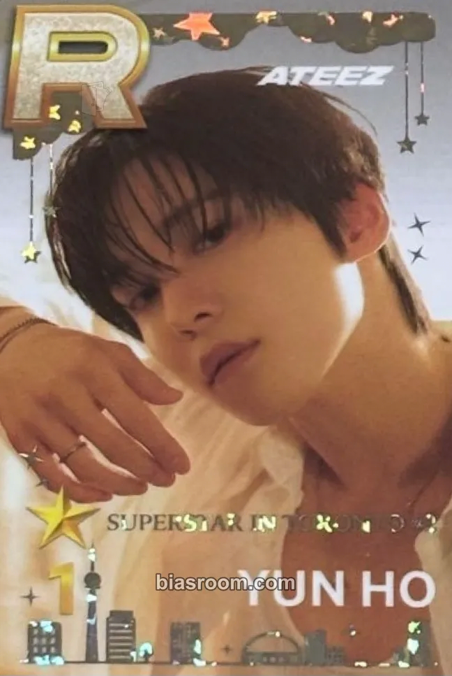 Yunho SUPERSTAR × ATEEZ Photocard - ATEEZ - ATEEZ K-pop photocard