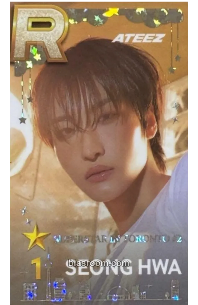Seonghwa SUPERSTAR × ATEEZ Photocard - ATEEZ - ATEEZ K-pop photocard