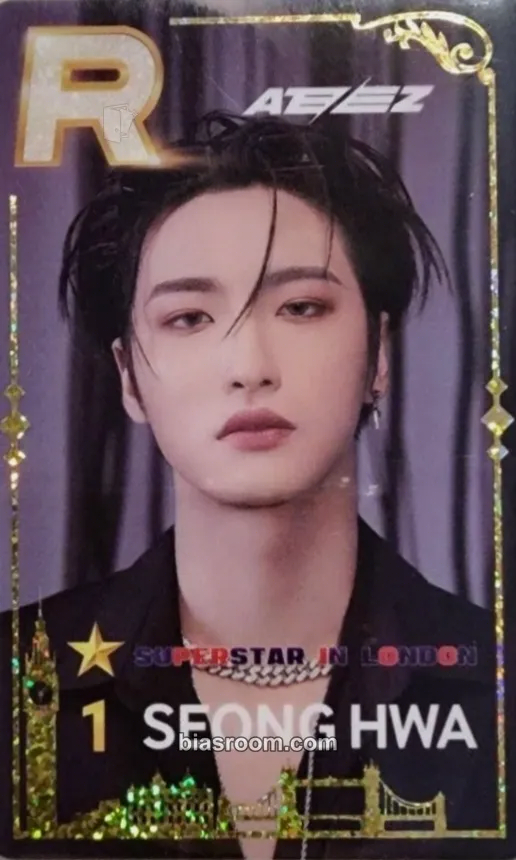 Seonghwa SUPERSTAR × ATEEZ Photocard - ATEEZ - ATEEZ K-pop photocard