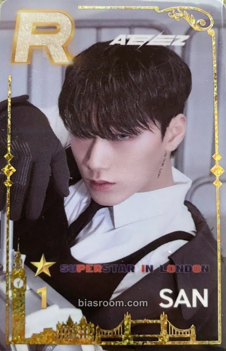 San SUPERSTAR × ATEEZ Photocard - ATEEZ - ATEEZ K-pop photocard