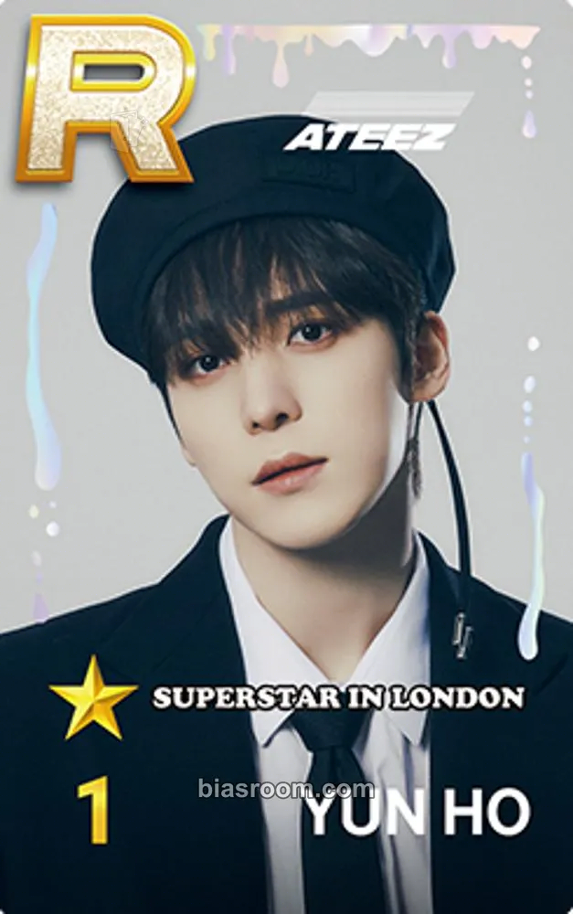Yunho SUPERSTAR × ATEEZ Photocard - ATEEZ - ATEEZ K-pop photocard
