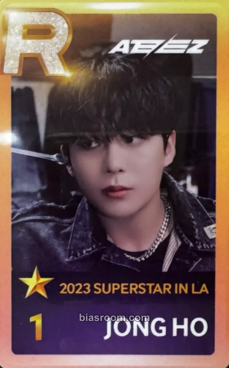 Jongho SUPERSTAR × ATEEZ Photocard - ATEEZ - ATEEZ K-pop photocard