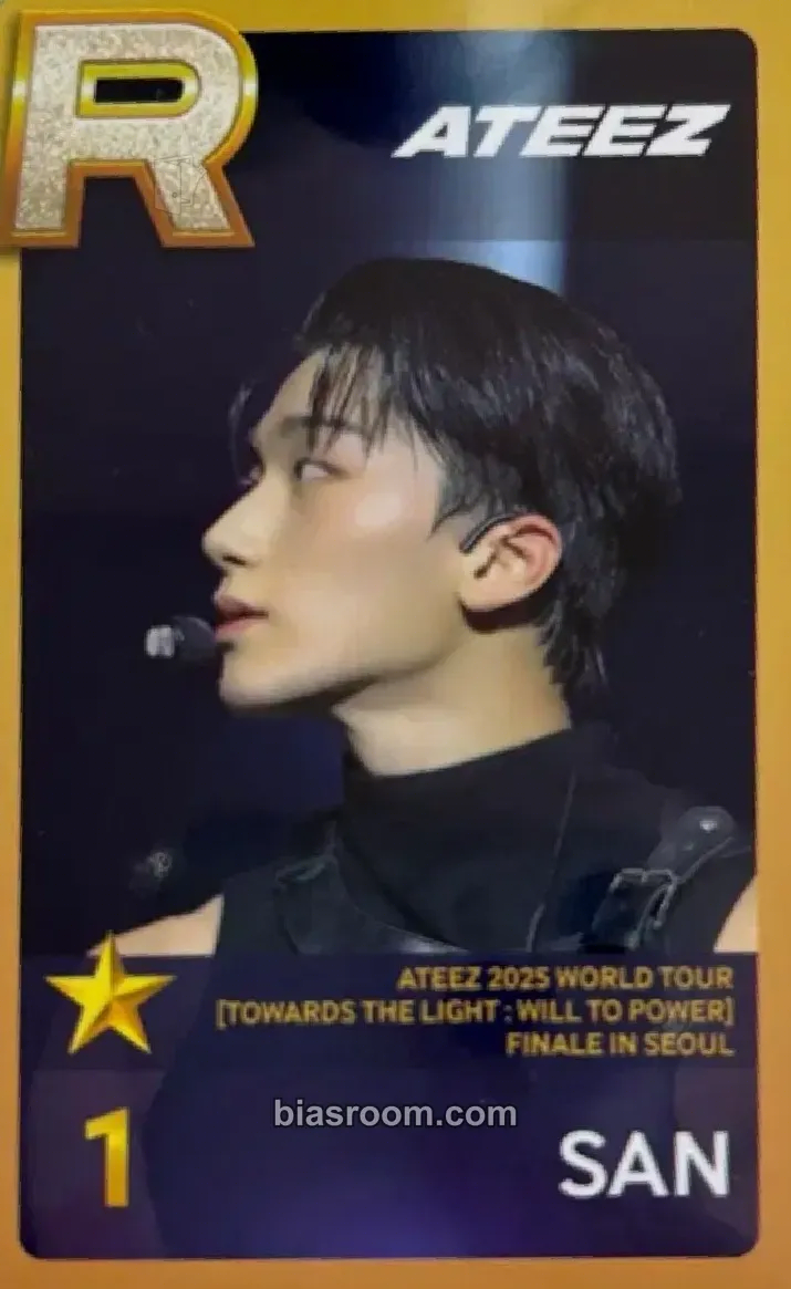 San SUPERSTAR × ATEEZ Photocard - ATEEZ - ATEEZ K-pop photocard