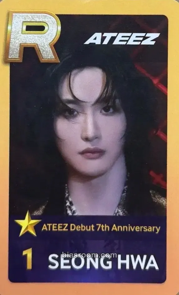 Seonghwa SUPERSTAR × ATEEZ Photocard - ATEEZ - ATEEZ K-pop photocard