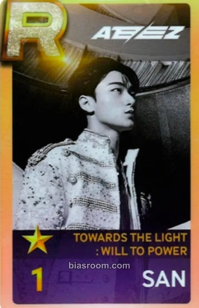 San SUPERSTAR × ATEEZ Photocard - ATEEZ - ATEEZ K-pop photocard