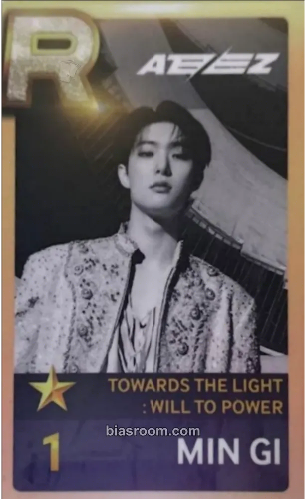 Mingi SUPERSTAR × ATEEZ Photocard - ATEEZ - ATEEZ K-pop photocard