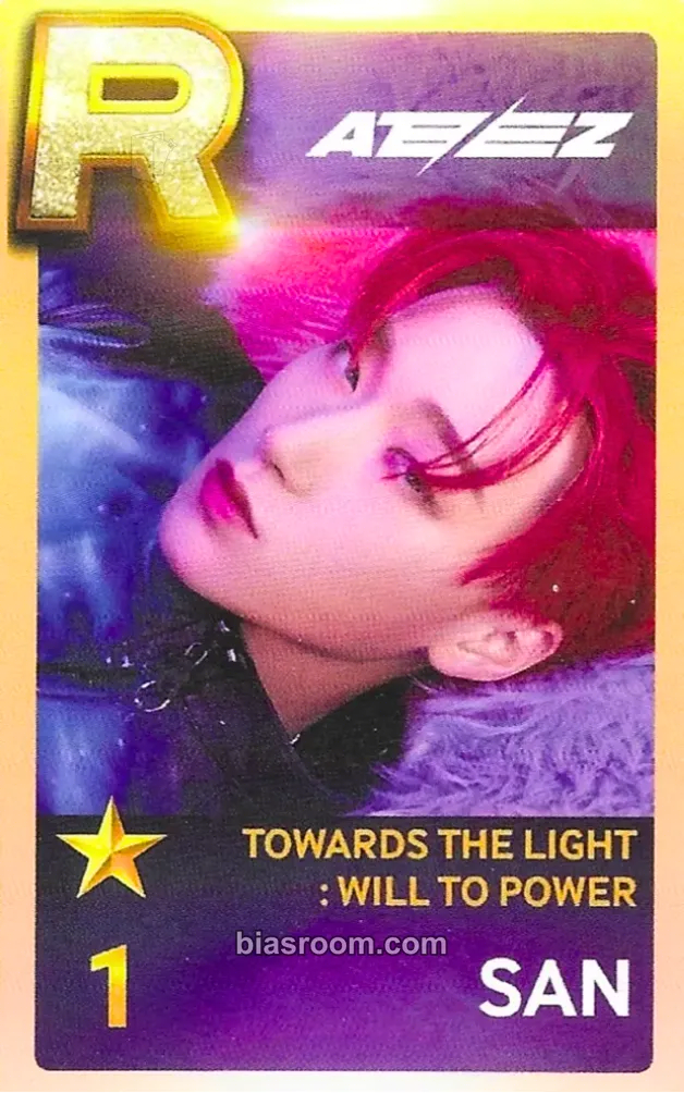 San SUPERSTAR × ATEEZ Photocard - ATEEZ - ATEEZ K-pop photocard