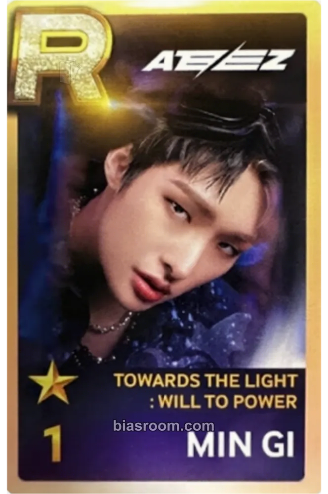 Mingi SUPERSTAR × ATEEZ Photocard - ATEEZ - ATEEZ K-pop photocard