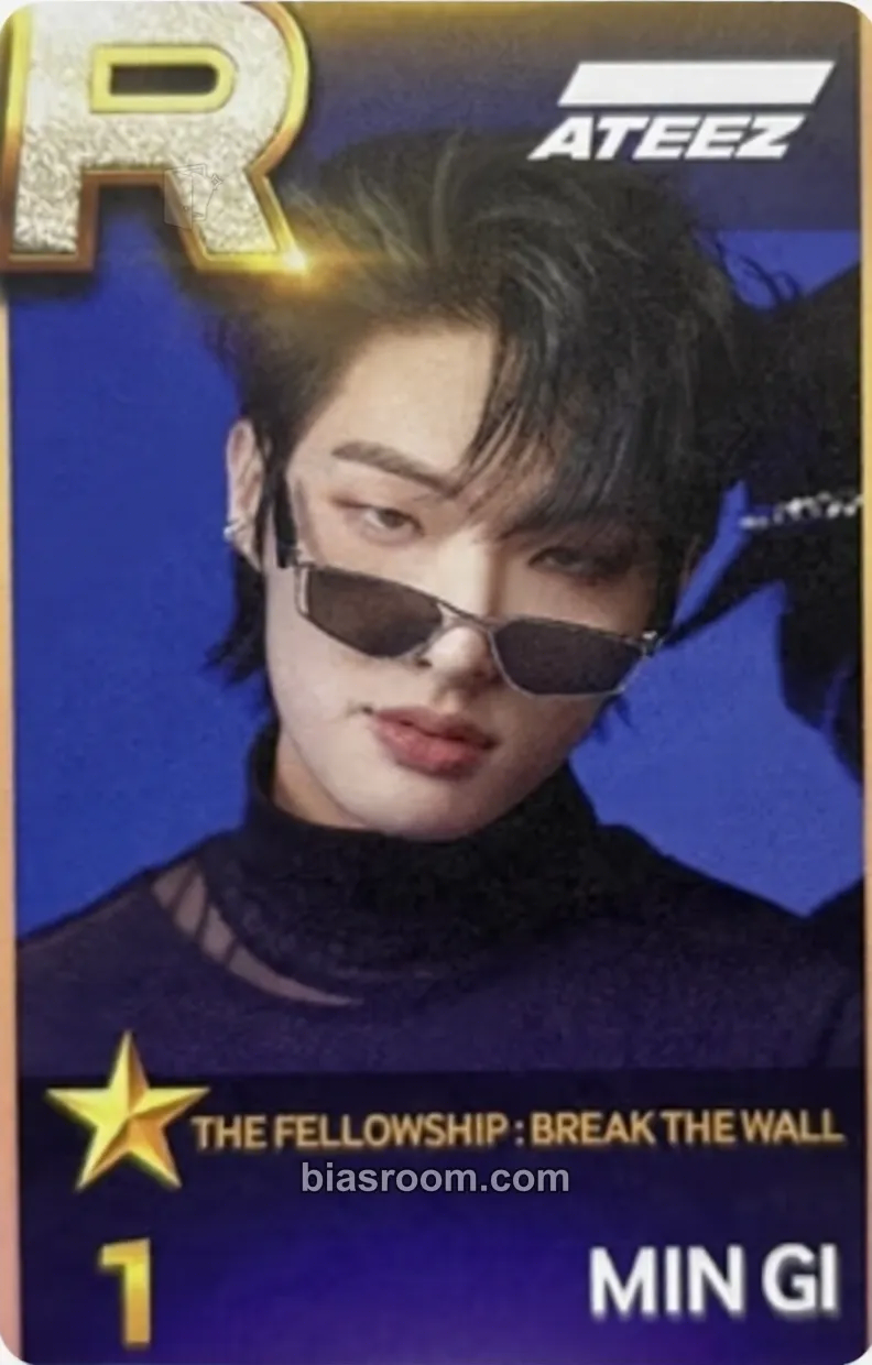 Mingi SUPERSTAR × ATEEZ Photocard - ATEEZ - ATEEZ K-pop photocard