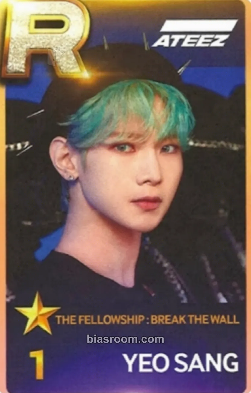 Yeosang SUPERSTAR × ATEEZ Photocard - ATEEZ - ATEEZ K-pop photocard
