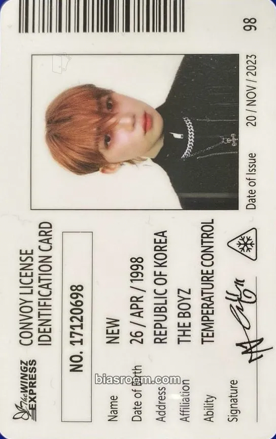 New Phantasy Pt. 2: Sixth Sense Photocard - THE BOYZ - THE BOYZ K-pop photocard