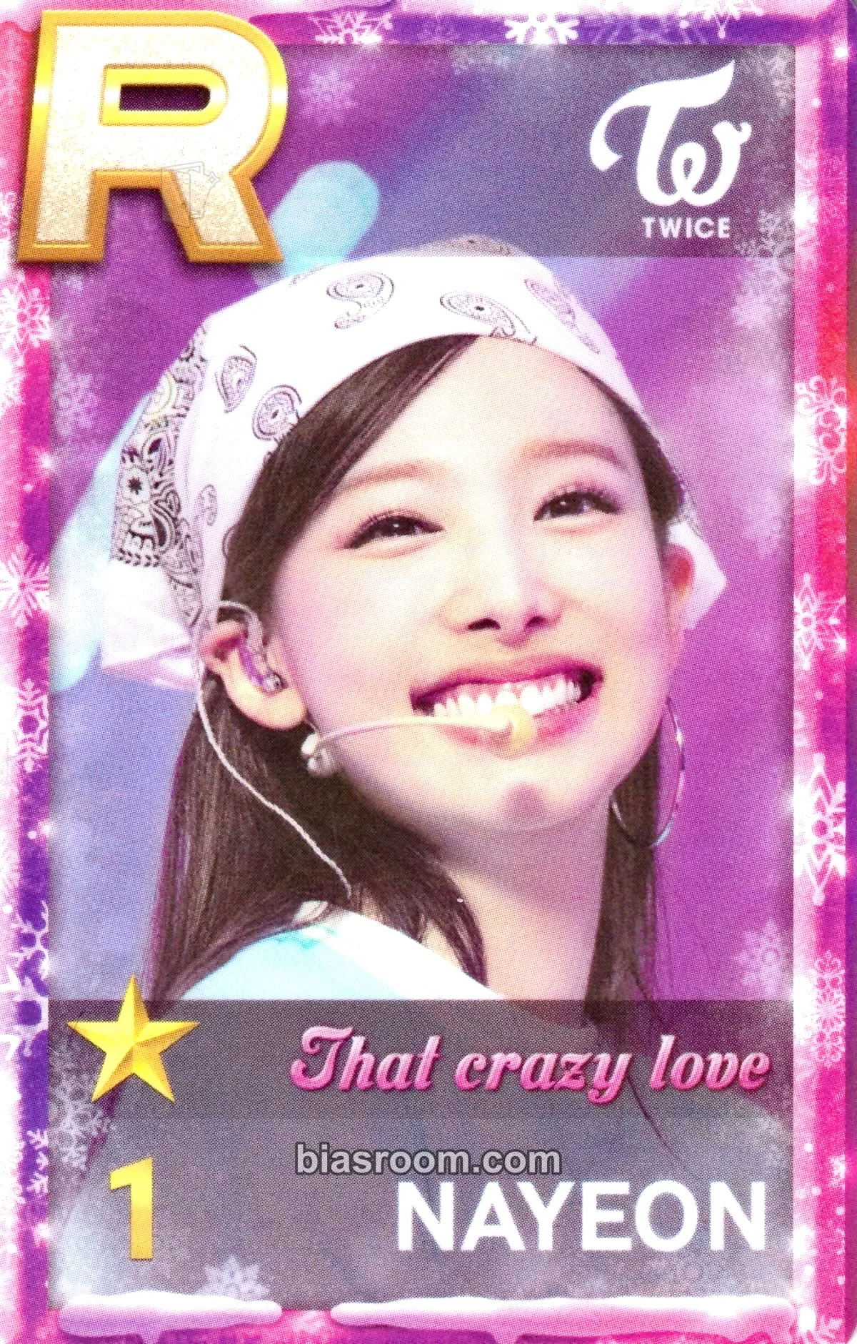 Nayeon TWICE x SuperStar JYPNATION Photocard - TWICE - TWICE K-pop photocard