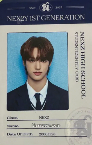 Seita NEX2Y 1st Generation Fanclub kit (NEXZ HIGH SCHOOL) Photocard - NEXZ - NEXZ K-pop photocard