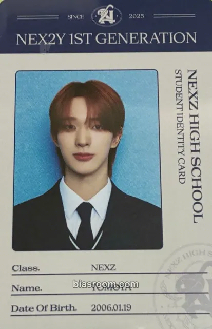 Tomoya NEX2Y 1st Generation Fanclub kit (NEXZ HIGH SCHOOL) Photocard - NEXZ - NEXZ K-pop photocard