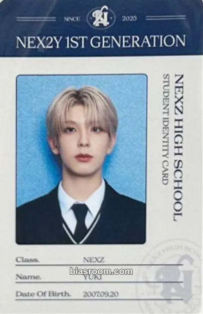 Yuki NEX2Y 1st Generation Fanclub kit (NEXZ HIGH SCHOOL) Photocard - NEXZ - NEXZ K-pop photocard