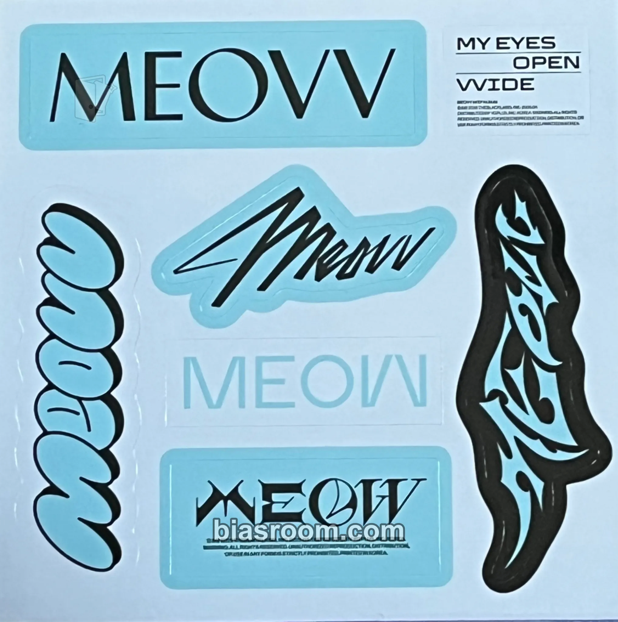 MY EYES OPEN VVIDE Photocard - MEOVV - MEOVV K-pop photocard