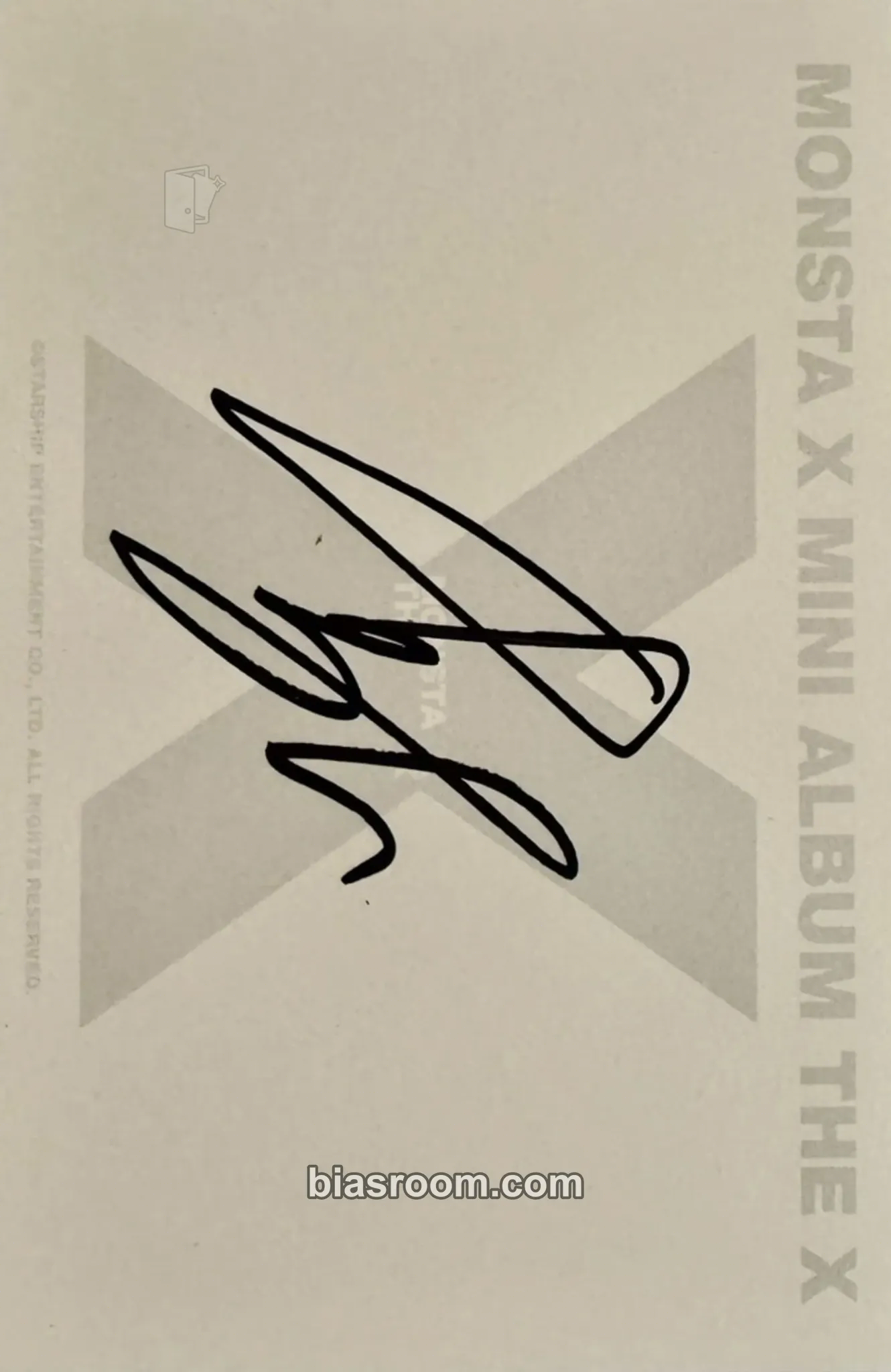 Minhyuk THE X Photocard - MONSTA X - MONSTA X K-pop photocard