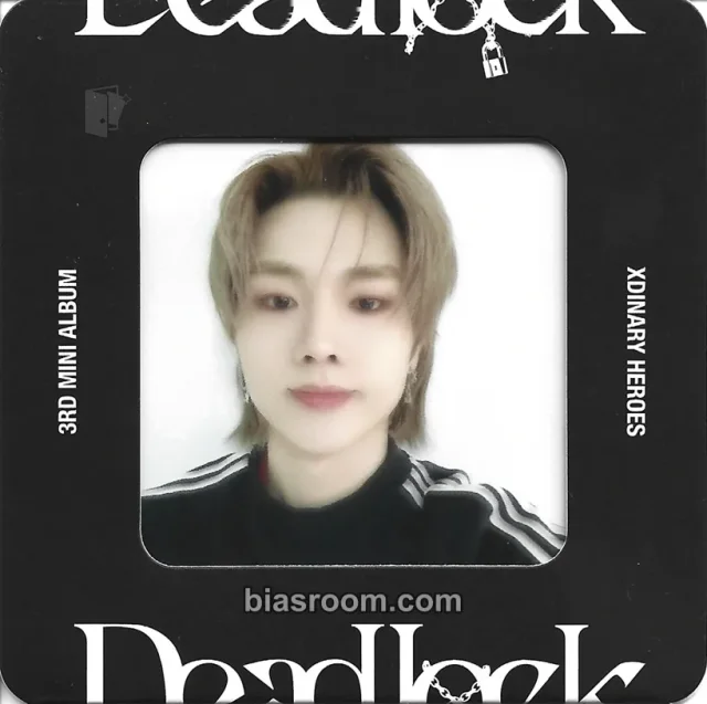 Xdinary Heroes - Jungsu - Deadlock Album frame photocard non-standard size pob (pre-order benefit) film photo transparent/translucent